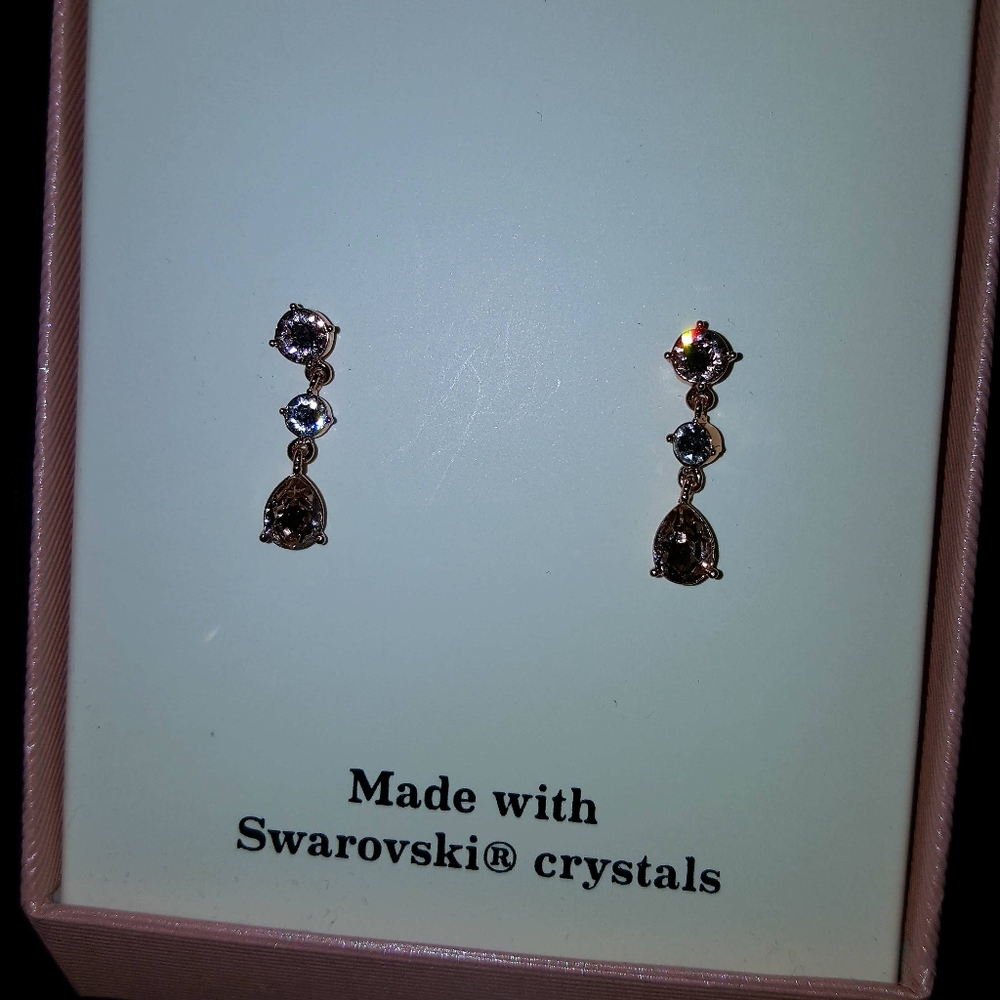 City Light Earrings made with Swarovski Crystals